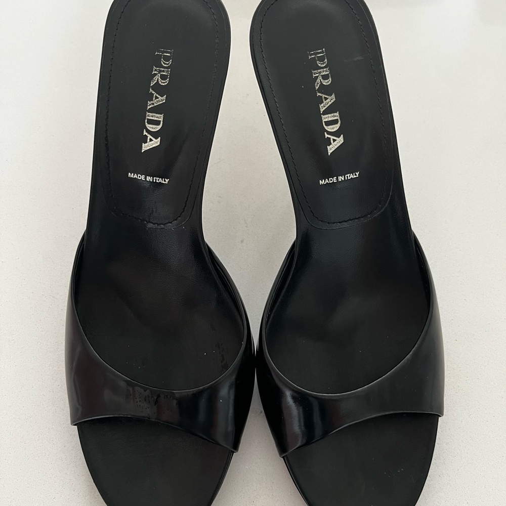Prada Kitten heel slides